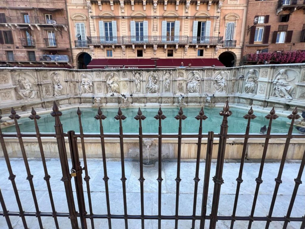 the fountain of joy at piazza del campo