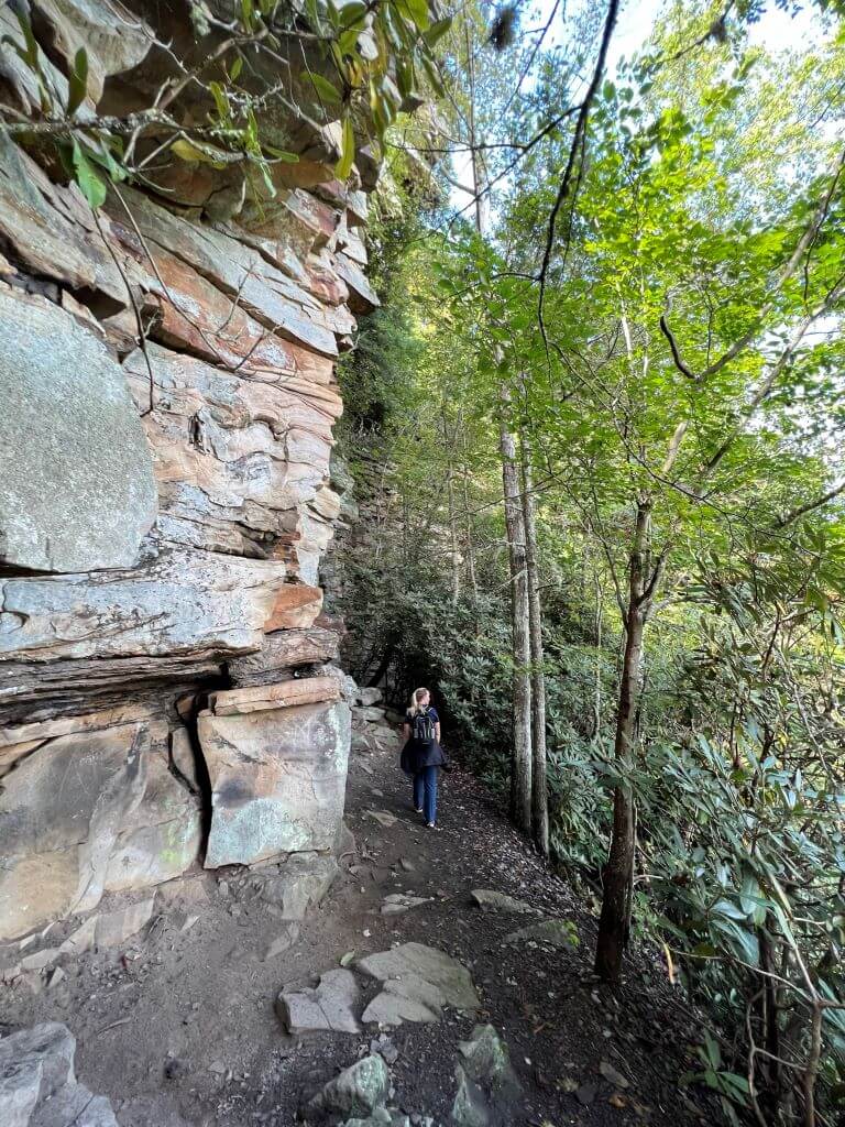 Michelle Walking Ahead On Castle Rock Trail
