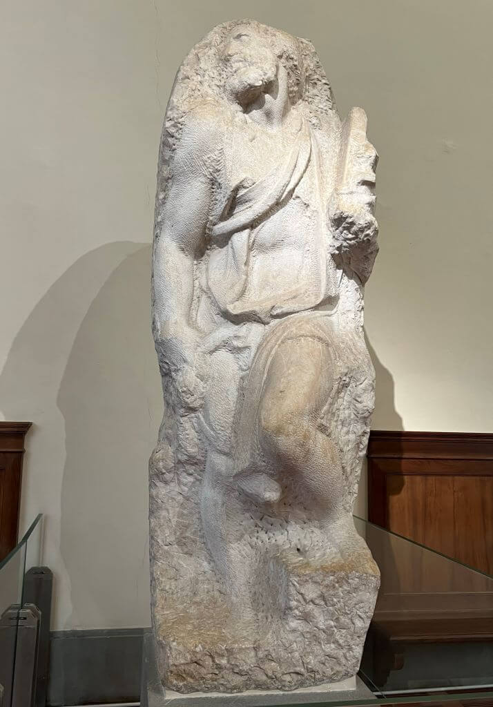 Unfinished Marble Sculpture Of St Matthew