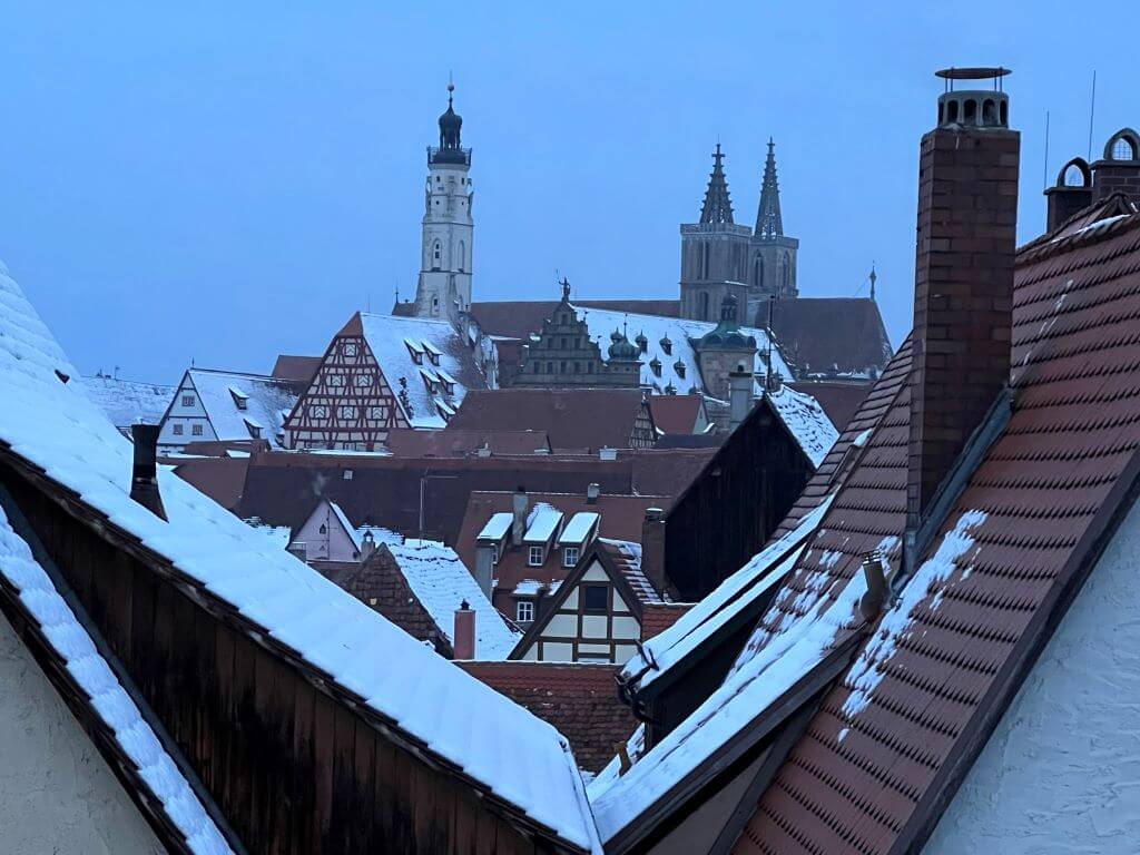 Rothenburg's Rooftops From The Town Wall
