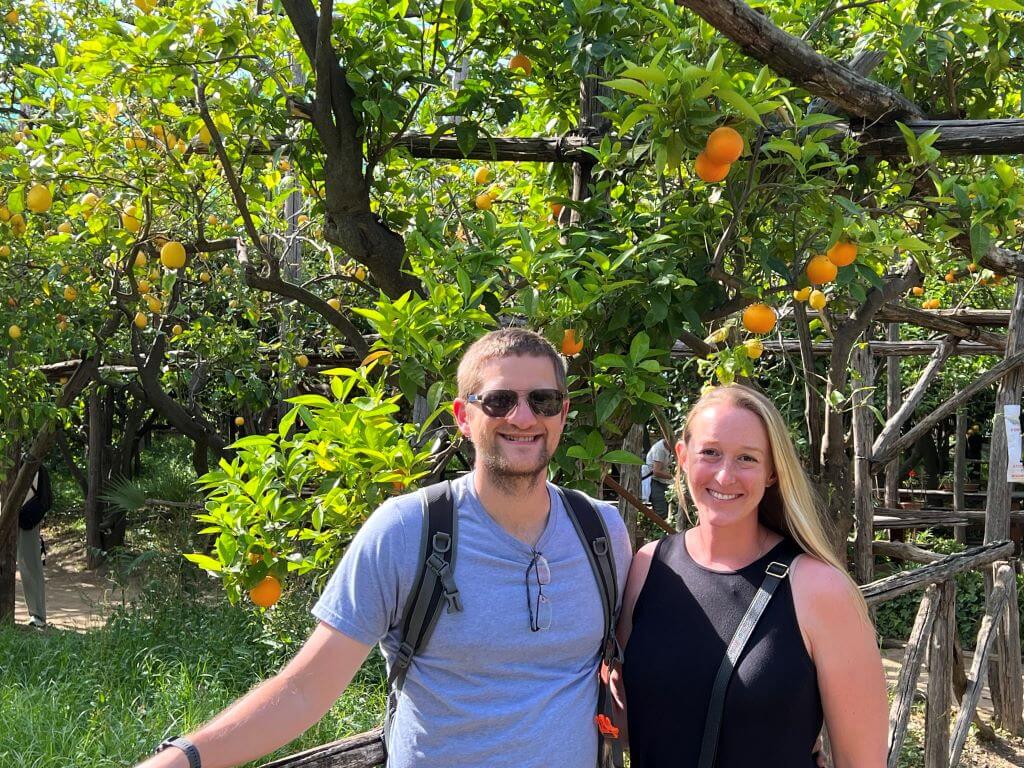 Michelle And Me In Sorrento's Lemon Grove