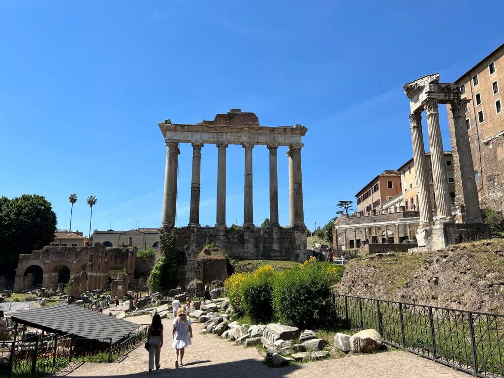 The Temple Of Saturn In The Roman Forum