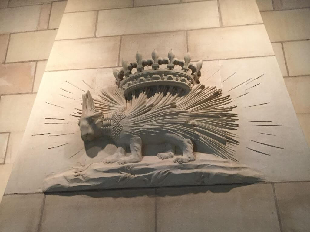 Carved Relief Of A Porcupine