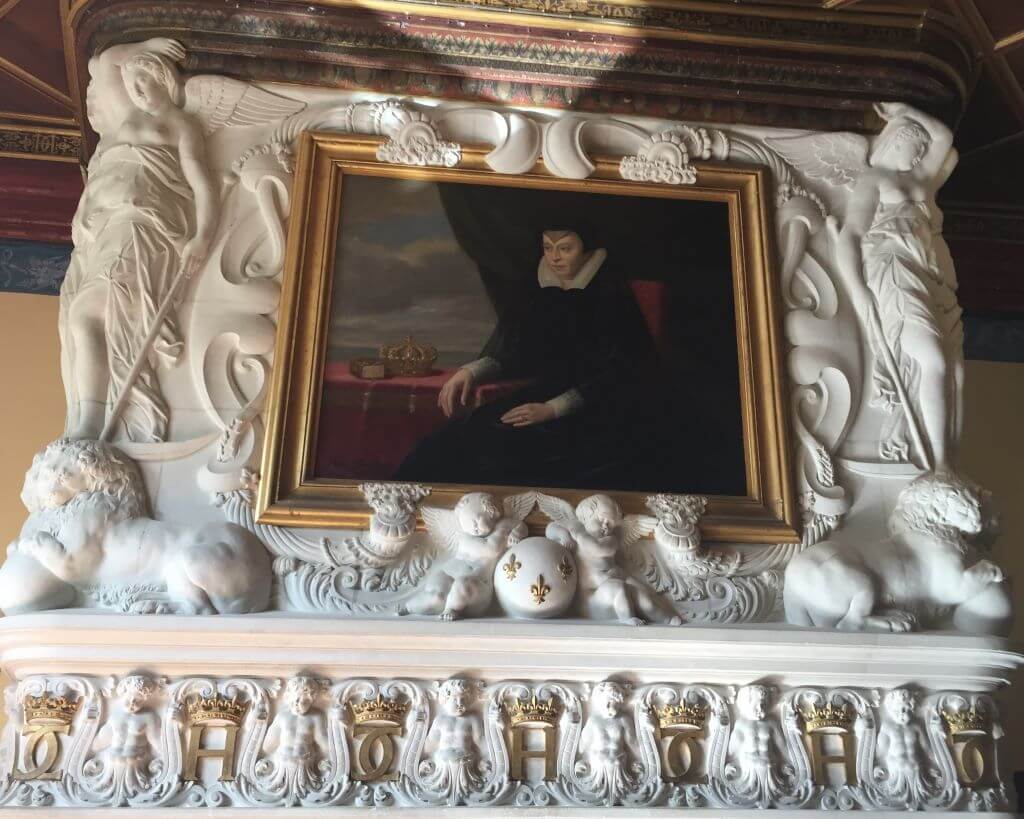 Portrait Of Catherine De Medici In Chateau De Chenonceau