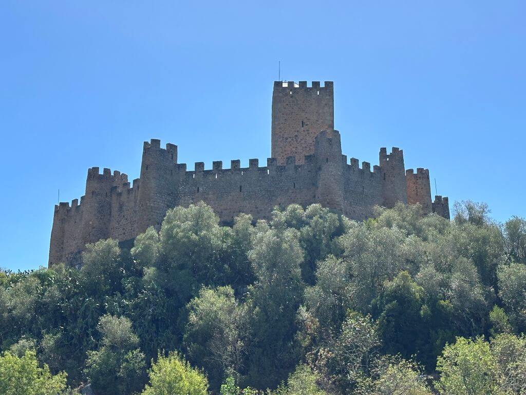 Almourol Castle Looming Large Over Trees