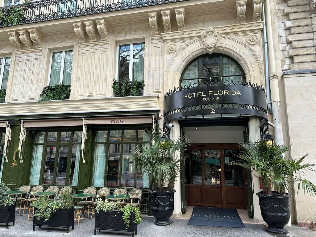 Facade Of Hotel Florida Paris